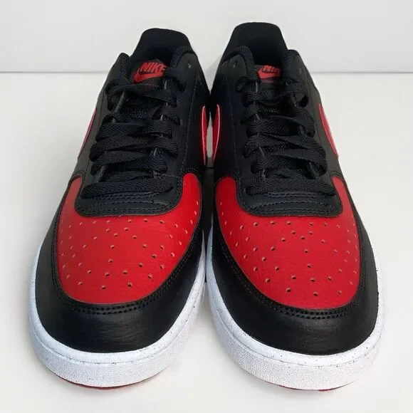 Nike Court Vision LO NN Men’s 10.5 Basketball Sneaker Black University Red White